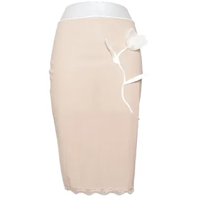 Strandnederdel (Beige) fra Milkwhite Elastan, Genanvendt polyester