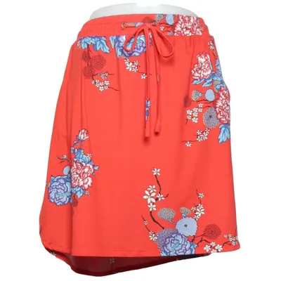 Skirt (Red, Multicolored) from Miss Milla Elastane, Polyester