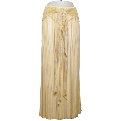 Robe longue (Jaune, Multicolore) de Kukhareva Fibre métallique, Polyester, Viscose