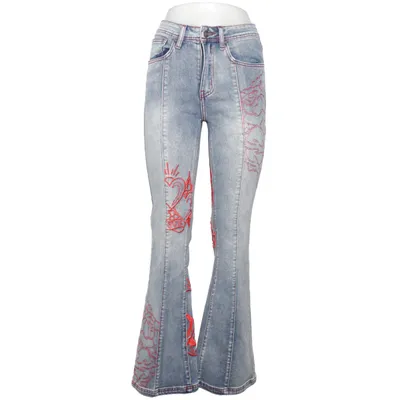 Jeans (Womens Rouge Hearts Flared) von Ed Hardy Baumwolle, Elasthan, Polyester