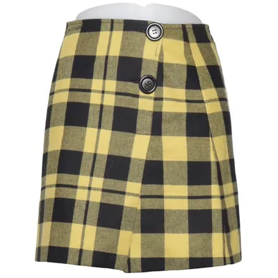 Rok (Geel, Zwart) Polyester