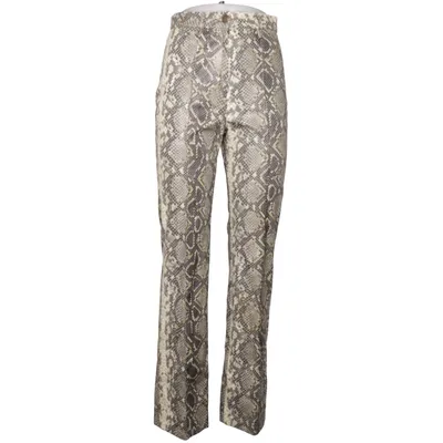 Hose (Grau, Beige) von ROTATE Birger Christensen Baumwolle, Polyurethan