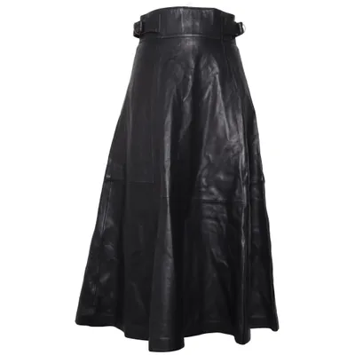 Läderkjol (Svart) från Sézane Skinn, Viskos