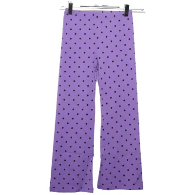 Leggings (Lila, Svart) från Mini Rodini Elastan, Ekologisk bomull