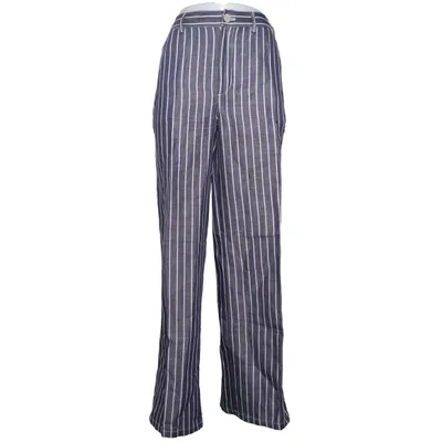 Pantalon (Bleu, Blanc) de Naja Lauf Coton, Lin