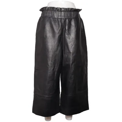 Læderbukser (Sort) fra Ganni Læder, Polyester