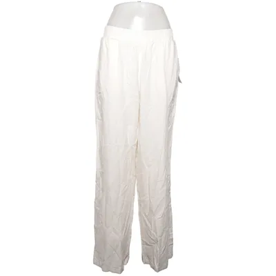 Palazzobyxor (Vit) från Bubbleroom Bomull, Linne, Polyester, Viskos