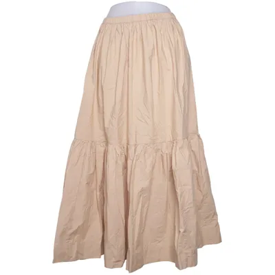 Maxi rok (Beige) van Ganni Organisch katoen