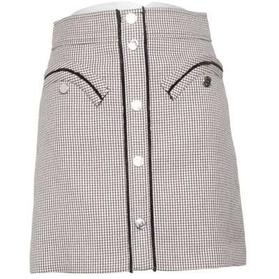 Rock (Schwarz, Weiß) von Maje Acryl, Baumwolle, Polyester, Viskose