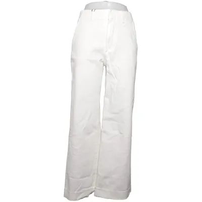 Palazzobyxor (Vit) från Uniqlo Bomull, Elastan, Polyester