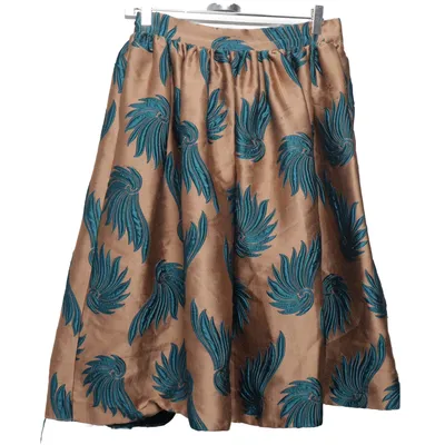 Rock (Blau, Beige) von Dries van Noten Polyamid, Polyester, Seide