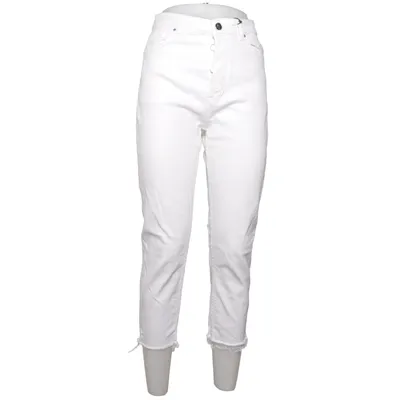 Jeans (Vit) från Never Denim Bomull, Elastan