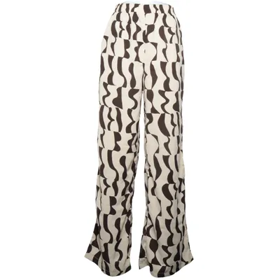 Palazzo pants (Beige, Black) from Boohoo Polyester