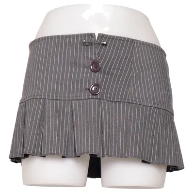 Skirt (Gray) from Urban Outfitters Elastane, Nylon, Polyester, Viscose