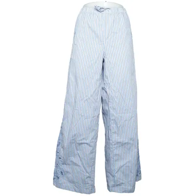 Pyjamasbyxor (Blå, Vit) från NA-KD Bomull, Elastan, Polyamid