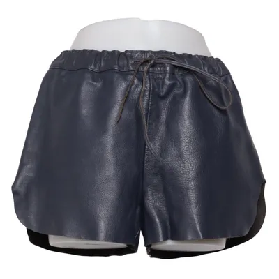 Lädershorts (Blå) från Ganni