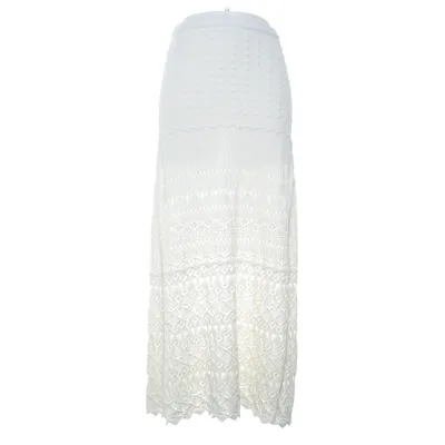 Långkjol (Crochet Maxi Skirt) från Gina Tricot Bomull, Polyester