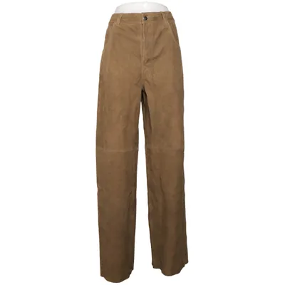 Läderbyxor (Brun) Bomull, Skinn, Polyester