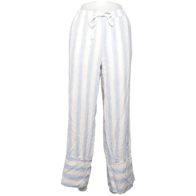 Pyjamasbukser (Blå, Beige) fra Divided by H&M Viscose, Linned, Polyester, Bomuld