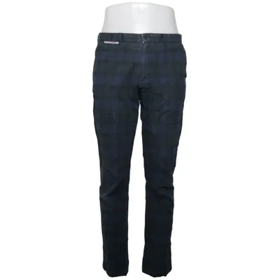 Pants (Blue, Black) from TESSUTI DI SONDRIO Cotton, Elastane, Polyester