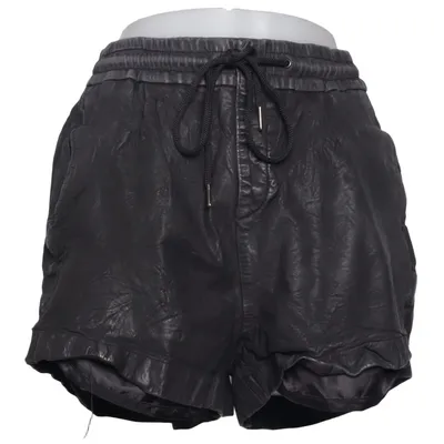 Leren shorts (Zwart) van Co'Couture Leer, Polyester