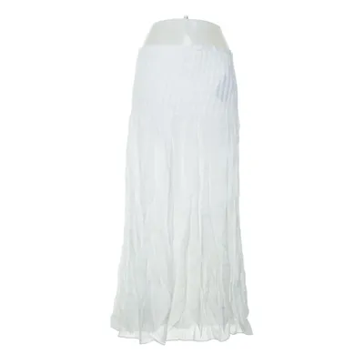 Maxi skirt (White) from Massimo Dutti Cotton, Viscose