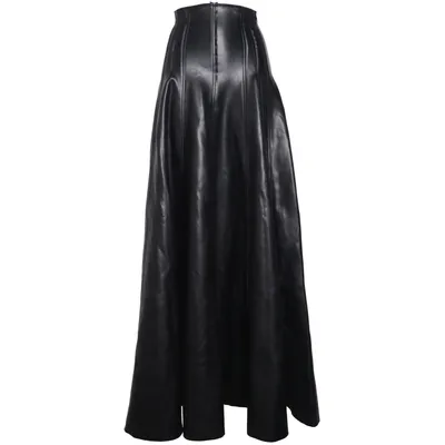 Jupe longue (Noir) de Norma Kamali Élasthane, Polyester, Polyuréthane