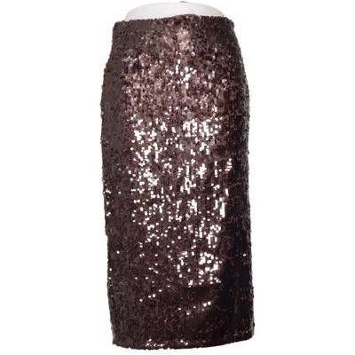 Skirt (Brown) from Mango Elastane, Polyester