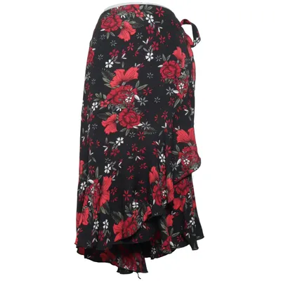 Wrap skirt (Black, Red, White) from Isolde Elastane, Polyester