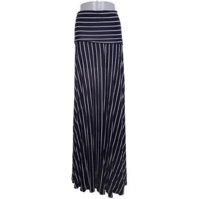 Långkjol (Vit, Blå) från Rainbow Elastan, Viskos