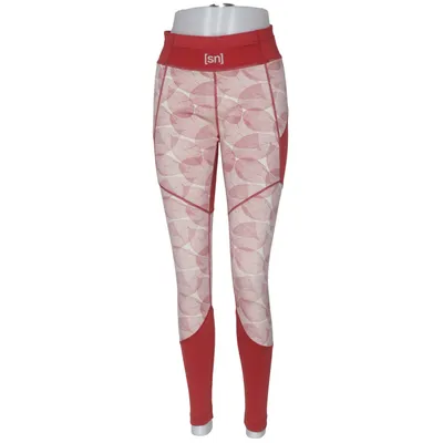 Collants de sport (Rouge, Blanc) de Super.Natural Élasthane, Polyester, Laine