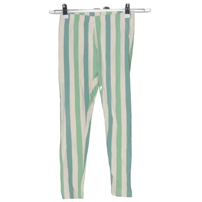 Pants (Green, White) from Lindex Cotton, Elastane