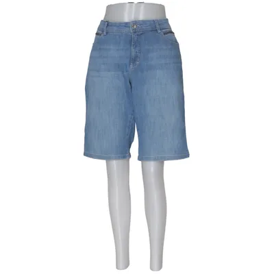 Denim shorts (Blauw) van Bonita Katoen, Elastaan