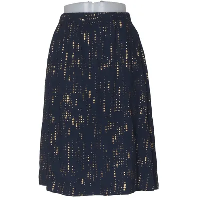 Skirt (Blue, Gold) from Second Female Viscose, Polyester