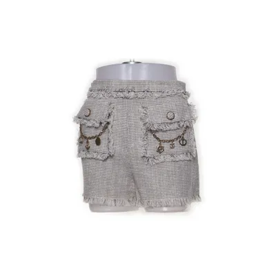 Shorts (Grå) från Elisabetta Franchi Akryl, Bomull