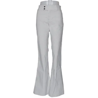 Hose (Grau, Weiß) von Bershka Elasthan, Polyamid, Viskose