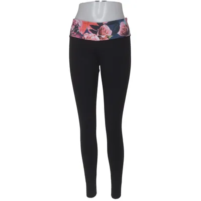 Træningsleggings (Sort, Flerfarvet) fra Lululemon Athletica Elastan, Polyamid, Polyester