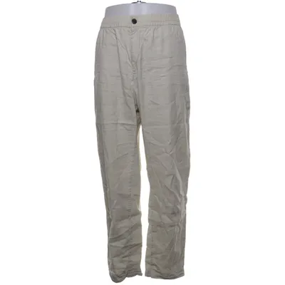 Pantalon de costume (Beige) de H&M Coton, Lin, Polyester