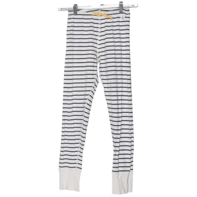 Pantalon de pyjama (Blanc, Bleu) de Disney x Polarn O. Pyret Élasthane, Coton biologique