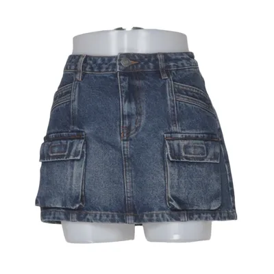 Spijkerrok (Blauw) van WRSTBHVR Studio Katoen, Polyester