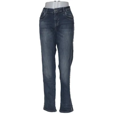 Spijkerbroek (Blauw) van Gina Laura Katoen, Elastaan, Polyester
