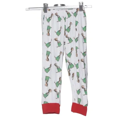 Pyjamahose (Weiß, Grün, Rot) von Pettson och Findus Baumwolle