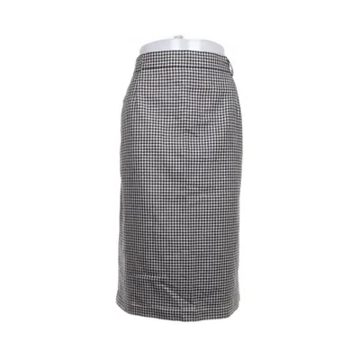 Skirt (White, Black) from Reine Schurwolle Viscose