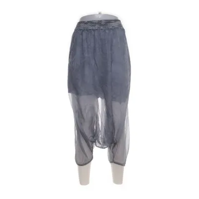 Harem pants (Blue) from Made in italy Elastane, Silk, Viscose