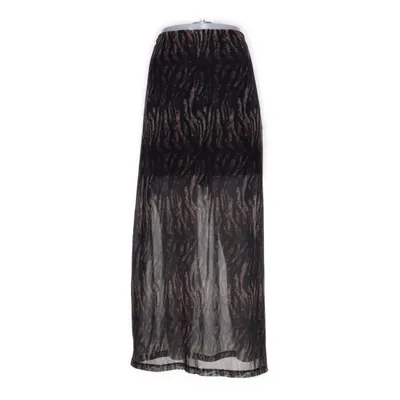 Maxi nederdel (Sort, Brun, Flerfarvet) fra Reclaimed Vintage Elastan, Polyester