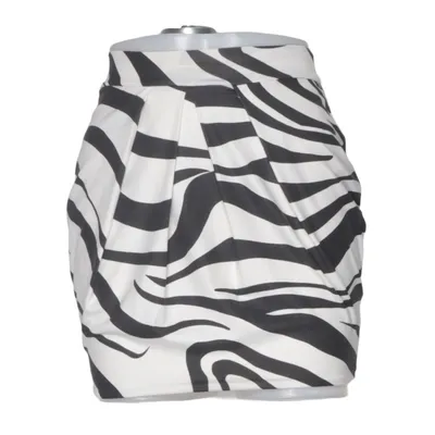 Skirt (Black, White) from Jane Norman Elastane, Polyester