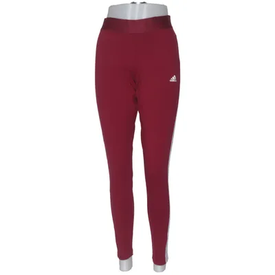 Sportleggings (Rood, Wit) van Adidas Katoen, Elastaan