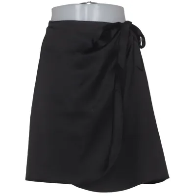 Slå om-nederdel (Sort) fra NA-KD Reborn Elastan, Polyester