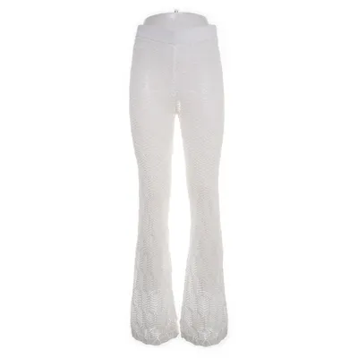 Bukser (Hvid) fra Monki Viscose, Polyester