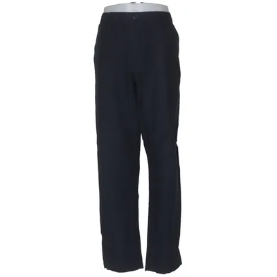 Pantalon (Bleu) de Uniqlo Coton, Élasthane, Lin, Polyester